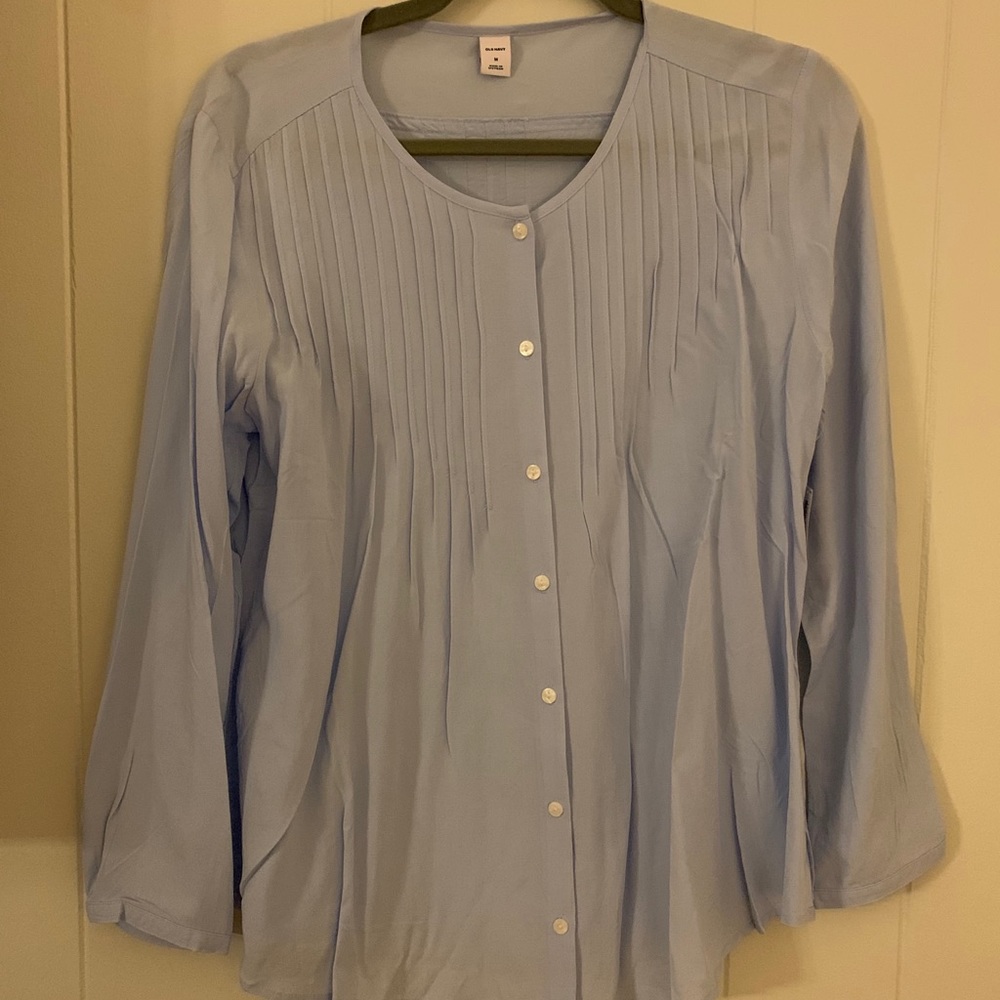 Baby blue blouse